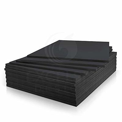 Excelsis Design 15 Pack Foam Board 20x24 Inches, Black Foam Board 3/16  Inch Thick Black Core Mat