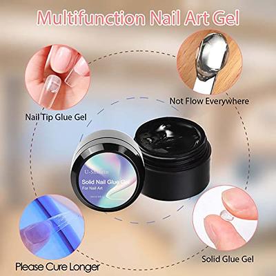 UNA GELLA Gel Nail Glue and Tip Primer Set - Extra Strong Gel x Nail Glue  Long