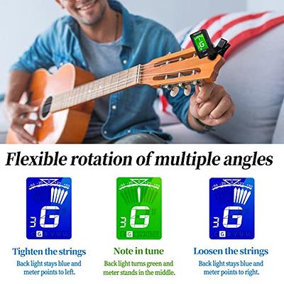  Fender FT-1 Professional Guitar Tuner Clip On, with 1-Year  Warranty, Full-Range Chromatic Guitar Tuner with Dual-Rotating Hinges, A4  Calibration : Musical Instruments