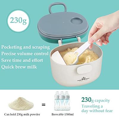 Accmor Baby Formula Dispenser On The Go, Non-Spill Rotating  Four-Compartment Formula Container for Travel, Milk Powder and Snack  Storage Container for