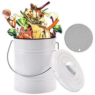 White Countertop Compost Bin