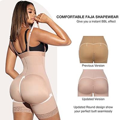 Lover-Beauty Seamless Control Shapewear Bodysuit Butt Lifter Faja with  Adjustable Straps