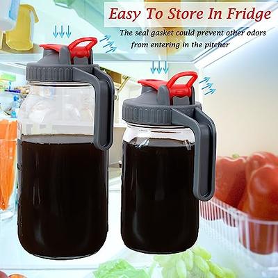 Cold Brew Mason Jar Coffee Maker 64 OZ Wide Mouth Cold Brew