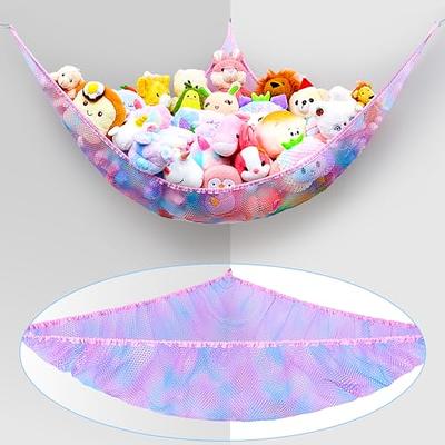 INSFITY Large Stuffed Animal Net or Hammock Corner Toy Organizer for  Plushies Hanging Holder for Organizing your Teddy and Squishmallow  Collection(White 2 Pack, Large) - Yahoo Shopping