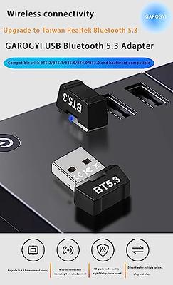 USB Bluetooth Dongle, QGOO Bluetooth 4.0 Adapter Bluetooth Receiver for PC  Laptop Desktop Keyboard Mouse Headset Speaker Smartphone Tablet Compatible