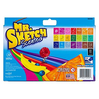 Mr. Sketch Scented Markers, Chisel Tip, Assorted Colors, 12 Pack Brand New