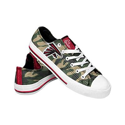 FOCO Women's NFL Camo Low Top Canvas Sneakers Shoes