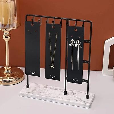 Black Earring Card Display Hanging Jewelry Display Cards - 2 Sizes (100  Pcs)