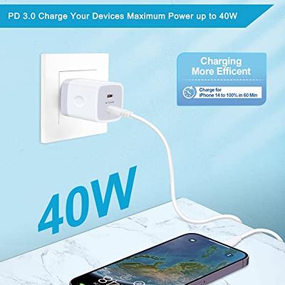 Charger Plug For Google Pixel 8 Pixel 8 Pro Pixel 7 Pixel 7 Pro 7A 6A Pixel  6 Pixel 6 Pro (20W Dual Port) USB & USB C Charger Plug Type C PD Charging