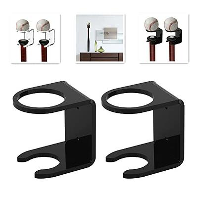 Wallniture Sporta Baseball Bat Display Rack for Man Cave Decor and Sports  Memorabilia, Black, Set of 2 