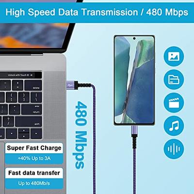 Android Auto USB C Cable Samsung Charger Fast Charging Cord for