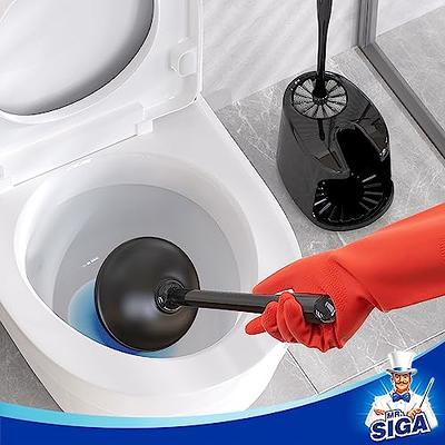 MR.SIGA Toilet Bowl Brush and Holder for Bathroom