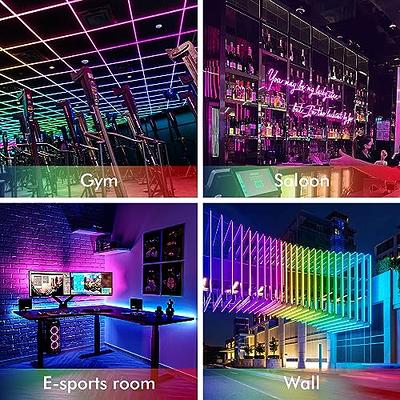 16.4ft Neon Rope Lights, RGB+IC LED Strip Lights with Music Sync