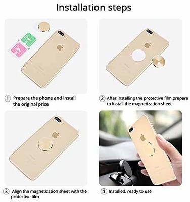 Metal Plates Adhesive Sticker Replace For Magnetic Car Mount Phone