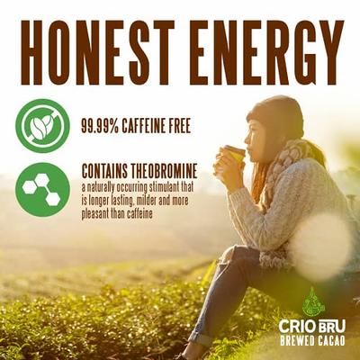 Crio Bru Welcome Starter Kit (2 10oz Bags + French Press), Natural Healthy  Brewed Cacao Drink, Great Substitute to Herbal Tea and Coffee, 99%  Caffeine Free