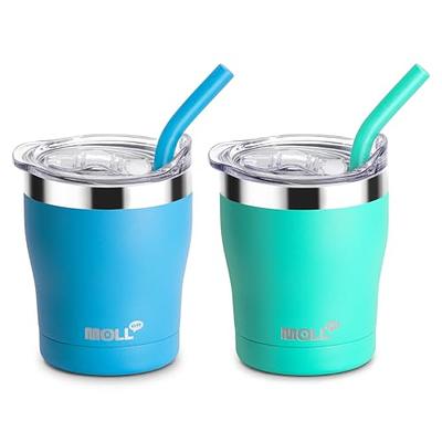 Flip Top Kids Sublimation Water Bottle Stainless Steel Kids Sippy Cup  Double-Wall Insulated Water Cup for Milk/Soda/Juice/Drinks