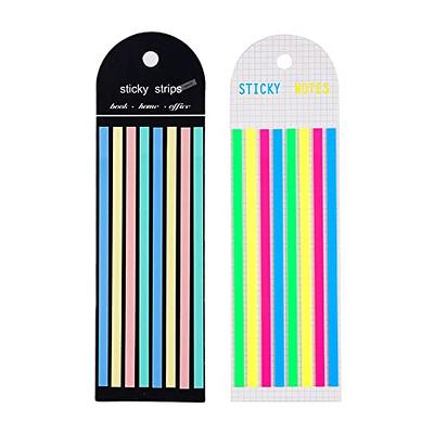 Potanro Sticky Notes 2000 Pcs Sticky Tabs Transparent Book Tabs, Round  Clear Sticky Notes Repositionable Color Page Markers Bible Tabs for Office  Supplies and Aesthetic School Supplies - Yahoo Shopping
