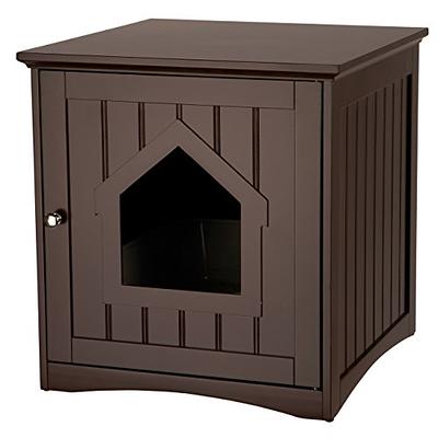 THE REFINED FELINE Cat Litter Box Enclosure Cabinet, Cottage