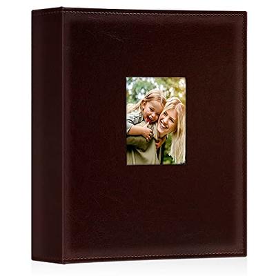 Ywlake Photo Album 4x6 400 Pockets, Leather Photo Albums Holds 400