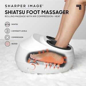 Sharper Image Massager Topper 4-node Shiatsu With Heat And Vibration :  Target