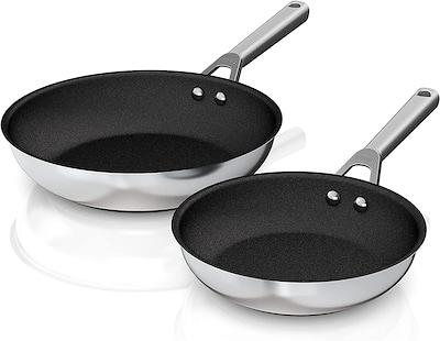 Ninja Foodi NeverStick Cookware Stainless-Steel 8, 10.25 Frying