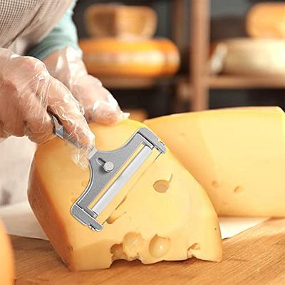 Stainless Steel Cheese Slicer, Handle,Adjustable Thickness Wire Cheese  Cutter Perfectly for Kitchen Cooking 