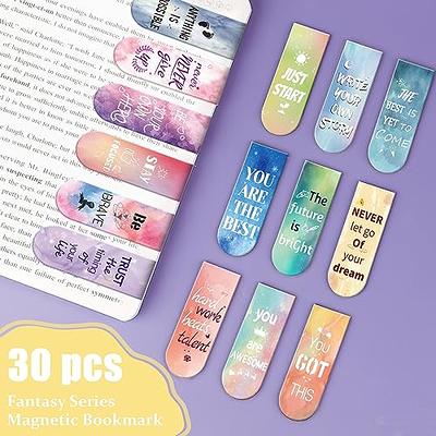 50 Pieces Book Tracker Bookmarks Paper Double-Sided Bookmark Page Markers  Book Markers Set for Students Reading (Cute Style)