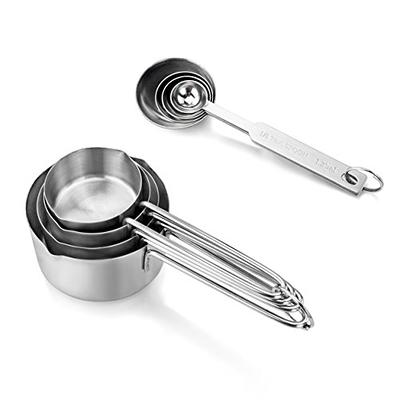 Black Stainless Steel Measuring Cups and Spoons Combination