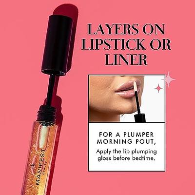 MANIFEST BEAUTY Plump Pout Lip Plumper, Chili-Infused Lip Plumping Oil for  Full and Smooth Lips, Lip Gloss Finish, With Easy Swipe XL Wand Applicator,  Crystal Clear, 0.12 fl oz - Yahoo Shopping