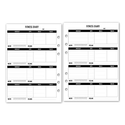 Pocket Lined Wide Ruled Planner Insert Refill, 3.2 x 4.7 inches,  Pre-Punched for 6-Rings to Fit Filofax, LV PM, Kikki K, Moterm and Other  Binders, 30 Sheets Per Pack - Yahoo Shopping
