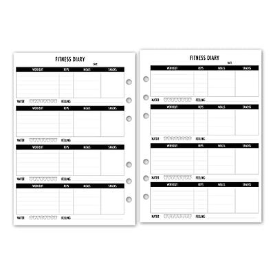 Pocket Monthly Habit Tracker Fold-Out Planner Insert Refill, 3.2 x 4.7  inches, Pre-Punched for 6-Rings to Fit Filofax, LV PM, Kikki K, Moterm and  Other Binders, 24 Sheets Per Pack - Yahoo Shopping