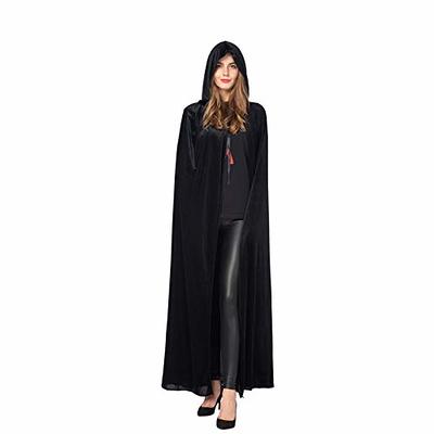 Spooktacular Creations Long Hooded Cloak Velvet Cloak Halloween