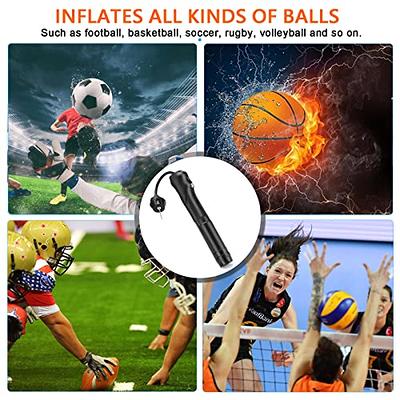 SPORTBIT Ball Pump with 5 needles - Push & Pull Inflating System - Great  for All Sports balls - Volleyball Pump, Basketball Inflator, Football 