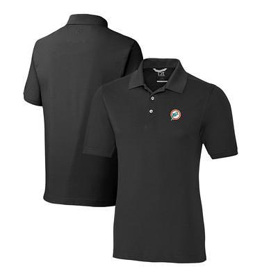 Men's Cutter & Buck Black Philadelphia Eagles Advantage Tri-Blend Pique Long Sleeve Polo Size: Small