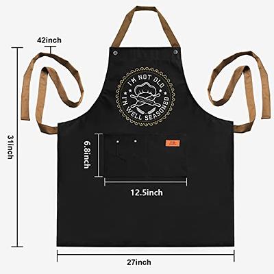 Funny Aprons for Men,Kitchen,Chef,Cooking,BBQ,Boyfriend Gifts,Gifts for Men  - Birthday,Gifts for Husband,Wife,Mom,Brother 