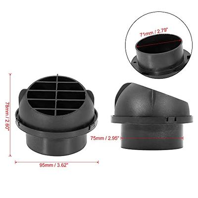 75mm Car Heater Ducting Warm Air Vent Outlet 360 Degrees Rotatable & 3 Way Air  Ducting Pipe Y Shape Outlet Connector - Yahoo Shopping