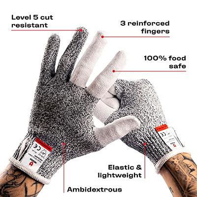 Food Grade Level 5 Protection, Safety Kitchen Cuts Gloves - for