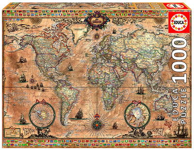 World Map Floor Puzzle - 33 Pieces