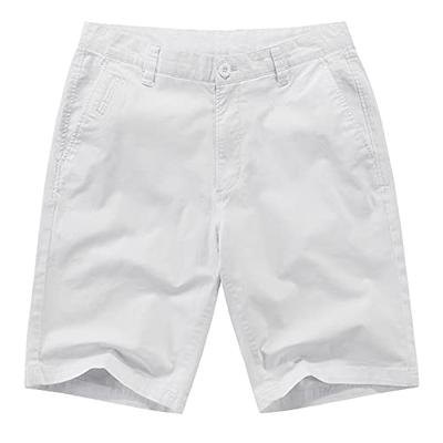 Shop Pleat front stretch cotton twill shorts