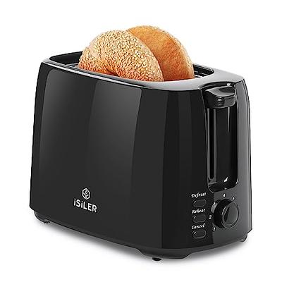Geek Chef 1500W 4 Slice Toaster with Warming Rack Stainless Steel