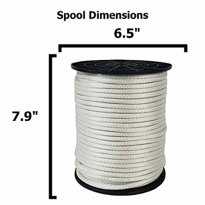 5/16 inch Wire Center Polyester Flagpole Rope - 100 Foot Spool  Industrial  Grade - High UV and Abrasion Resistance - Tamper Resistant Steel Cable Core  - Yahoo Shopping