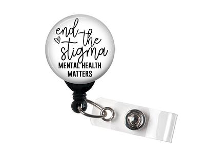 Retractable Badge Reel - End The Stigma Mental Health Matters Holder With Swivel  Clip/Awareness - Yahoo Shopping