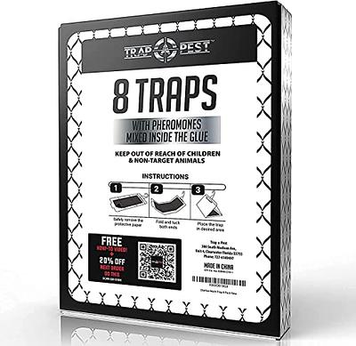 Catcher Labs Clothing Moth Traps with Pheromones | Non-Toxic Closet Moth Catcher| Moth Treatment & Prevention | Spray & Repellent Alternative (6-pack)