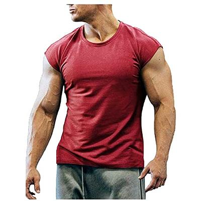 Western Shirts for Men 2023 Fashion Causal Muscle Fit Sleeveless Tank Tops  Summer Crew Neck Solid Sport Vest Shirt Boys Shirts Wine XL - Yahoo Shopping