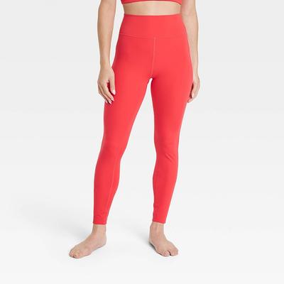 Women's Brushed Sculpt Curvy High-Rise Leggings 28 - All in Motion™ Red  L - Yahoo Shopping