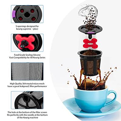 4 Pack K Cup Reusable Pods For Ninja Dual Brew Coffee Maker