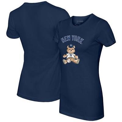 Women's New York Mets Tiny Turnip White Teddy Boy T-Shirt