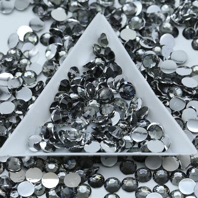 15000 Pcs Black AB Rhinestones, SS20/5mm Black Rhinestones Flatback Bulk,  Non-Hotfix Crystal Black Round Jelly Rhinestones for Crafts Makeup Nails