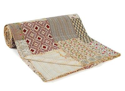 Bohemian Patchwork Quilt Kantha Quilt Handmade Vintage Quilts Boho