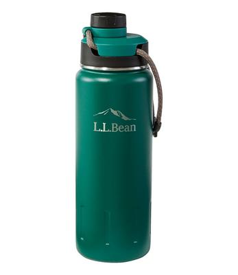 L.L.Bean Pop-Top Insulated Bottle, 14 oz. Tropical Aqua, Stainlesss Steel